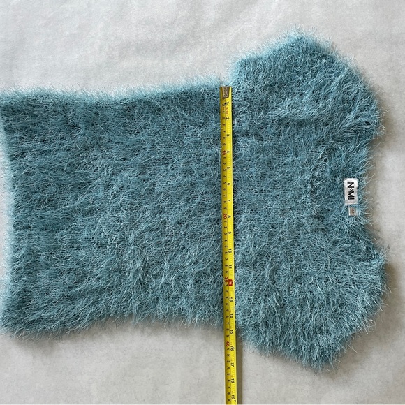 2/$20 Fuzzy Long Hair Fitted Stretch Sweater - Picture 7 of 9